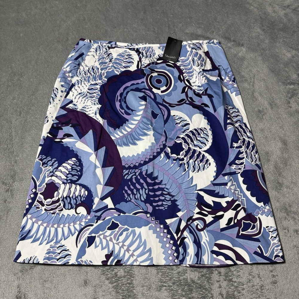 Vintage NWT Elie Tahari Skirt Womens 4 Behnaz Abstract Mini Career Classic $158